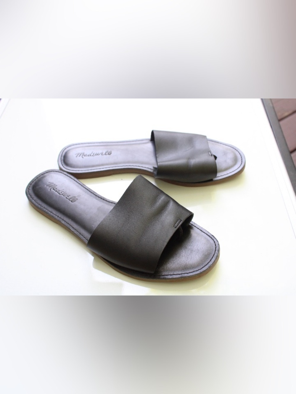 Madewell The Boardwalk Post Slide Sandals